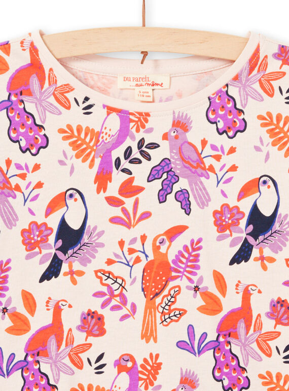 T-shirt de mangas compridas com padrão pássaro colorido menina MAPATEE / 21W901H1TMLD319