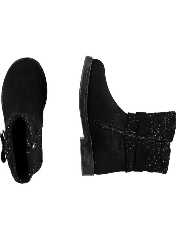 Boots pretos menina GFBOOTRICO / 19WK35X1D0D090
