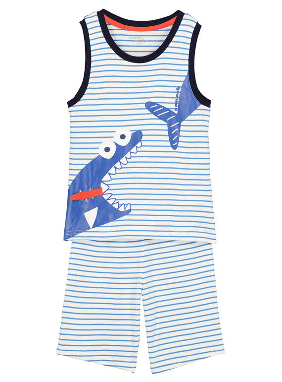 Pijama calções riscas menino FEGOPYCPOI / 19SH12H6PYJ000