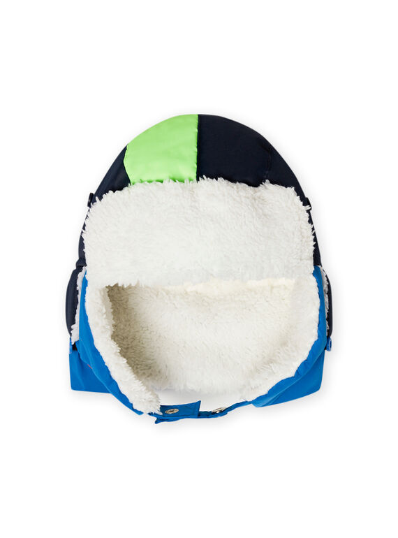 Chapka forrada azul padrão dinossauros menino MYOSKICHA / 21WI02R1BONC243