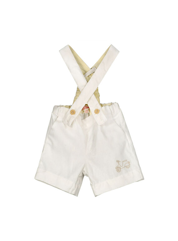 Bermudas com alças bebé menino FUPOBER / 19SG10C1BER000