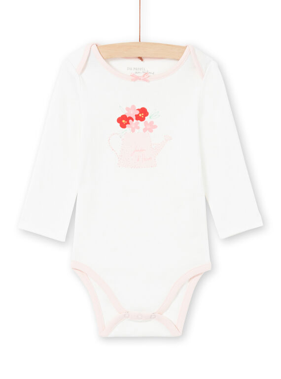 Body cru e rosa bebé menina MEFIBODJAR / 21WH13B3BDL001