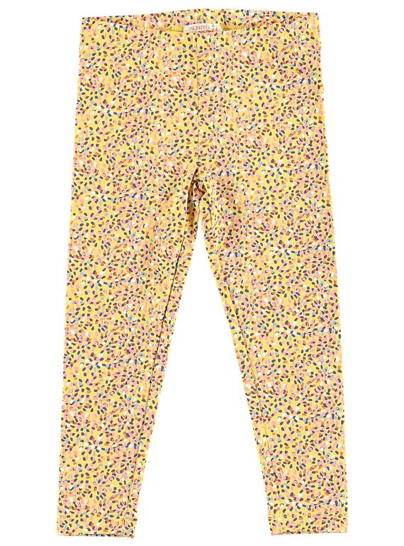 Leggings menina amarelo com peso multicor JYATROLEG1 / 20SI01F1CALB102