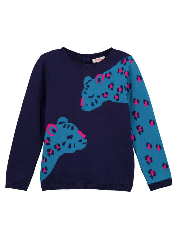 Camisola jacquard animais (leopardo) GAMUPULL / 19W901F1PUL070