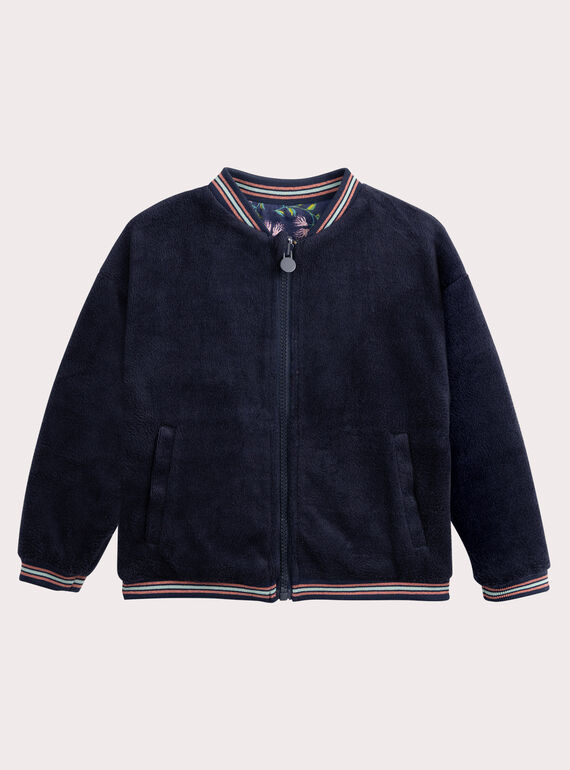 CardigaN reversível em soft boa e florido para menina  VAKLICAR2 / 24W90141CAR070