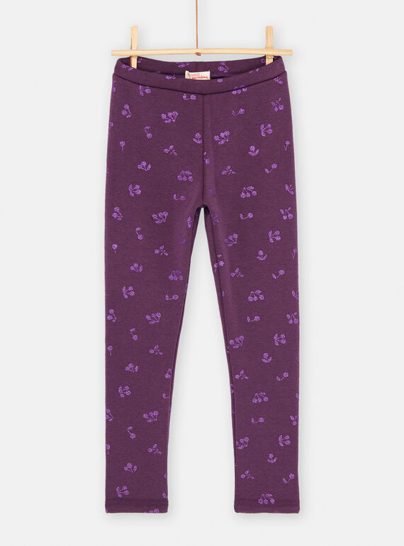 Leggings uva com estampado de cereja para menina SAJOLEG2 / 23W901N8PAN711