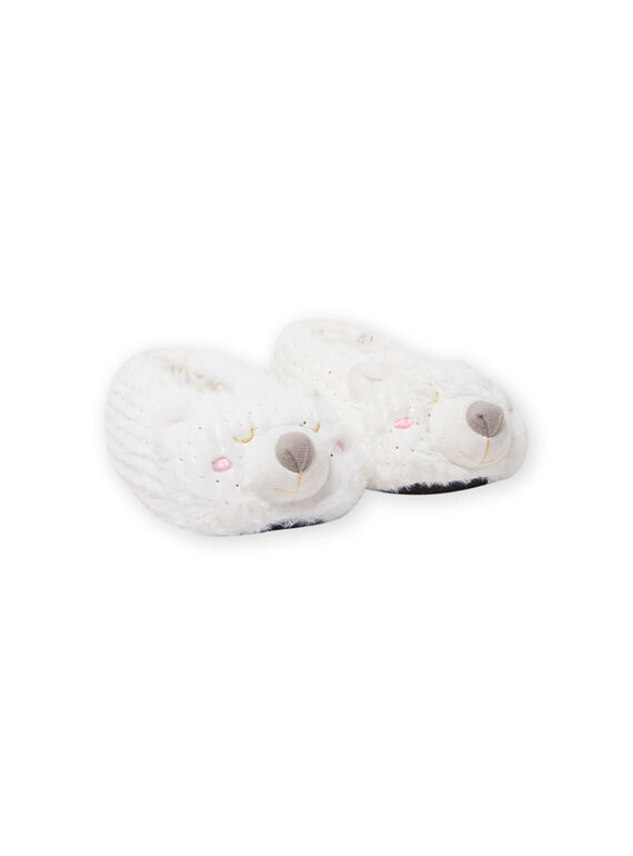 Pantufas branco urso 3D menina MAPANTOUR3D / 21XK3532PTD000