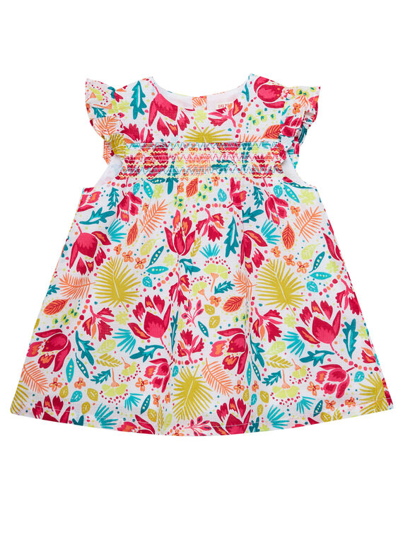 Vestido estampado bebé menina JIBOROB2 / 20SG09H2ROB000