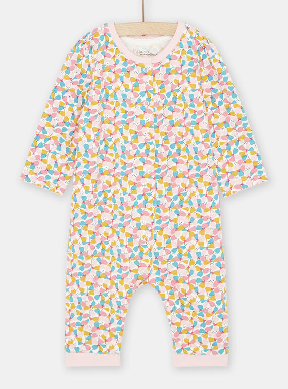 Babygro multicolor com estampado florido bebé menina SEFIGREAOP / 23WH1334GRE001