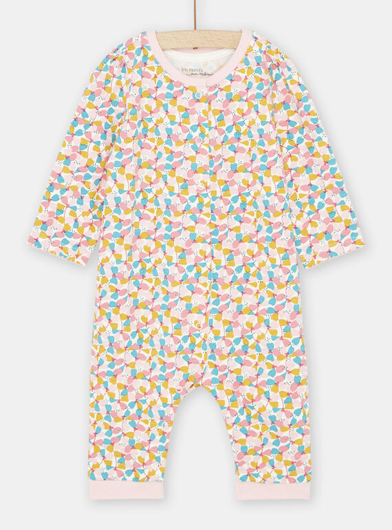 Babygro multicolor com estampado florido bebé menina SEFIGREAOP / 23WH1334GRE001