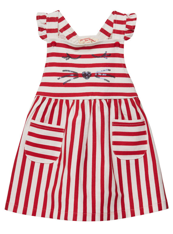 Vestido jardineiras em jersey bebé menina JIGRAROB1 / 20SG09E1ROB001