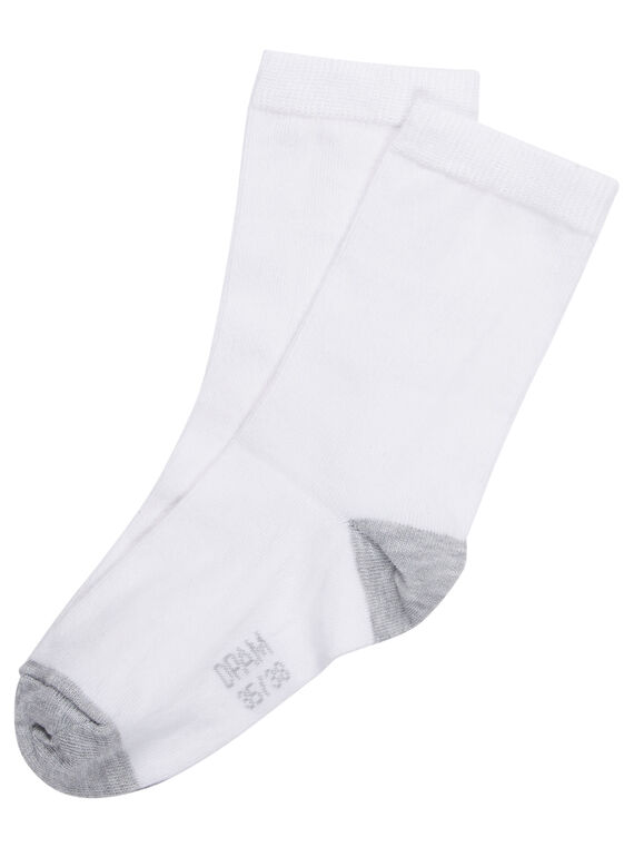 Meias menino branco e cinzento JYOESCHO1 / 20SI0264SOQ000