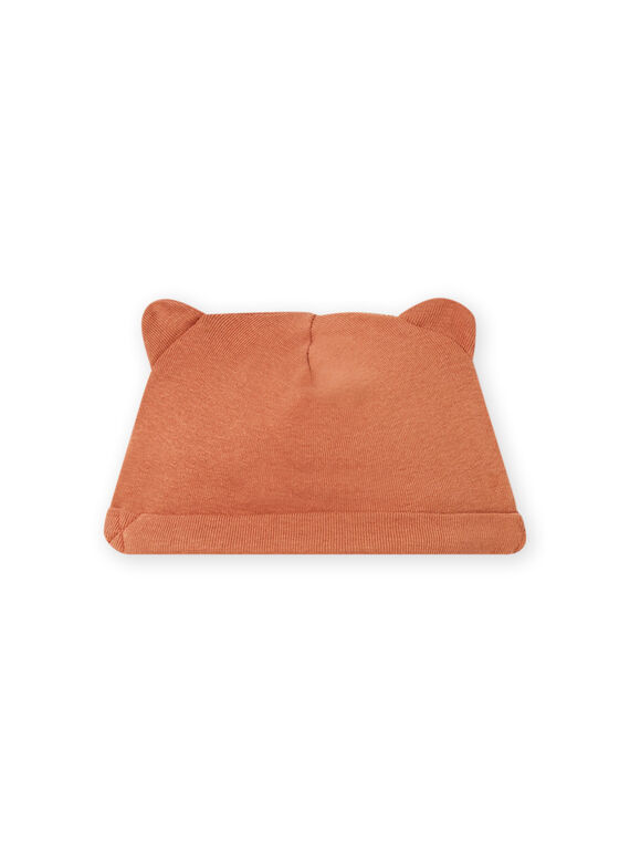 Gorro de nascimento castanho animação orelhas recém-nascido unissexo MOU1BON2 / 21WF4242BNAI810