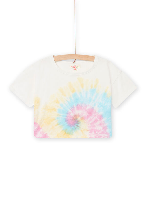 T-shirt com estampado fantasia com mangas curtas branco menina NAFICTI3 / 22S901U1TMC000