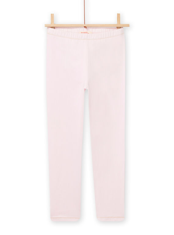 Leggings rosa-claro com detalhes em lurex menina NYAJOSLEG2 / 22SI0161CAL321