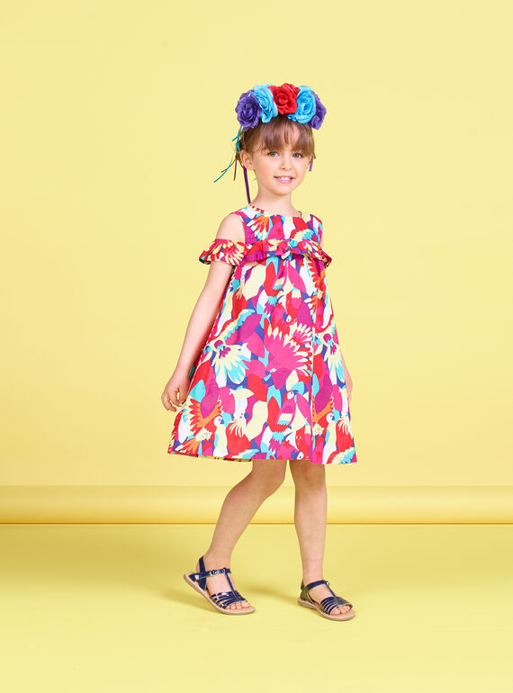 Vestido sem mangas estampado papagaio JAMAROB1 / 20S901P2ROB000