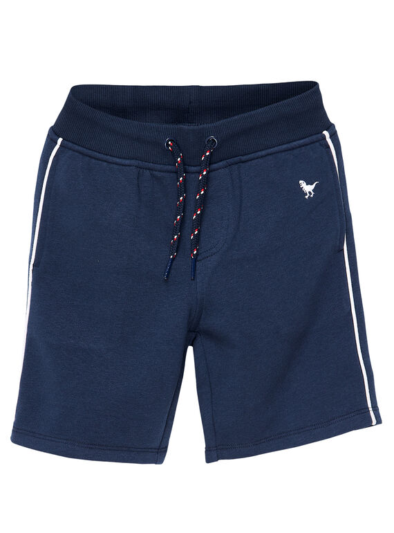 Bermudas moletão menino básico azul-marinho JOJOBER1 / 20S90252D25705