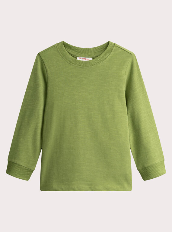 T-shirt verde para menino  VOJOTIRIB1 / 24W902I7TML617