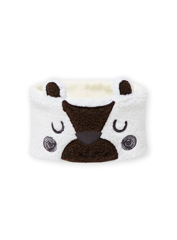 Gola cru com padrão de urso em sherpa bebé menino MYUGROSNO / 21WI1061SNO001
