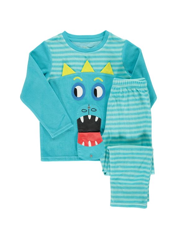 Boys' velour pyjamas CEGOPYJBOU / 18SH1241PYJ202