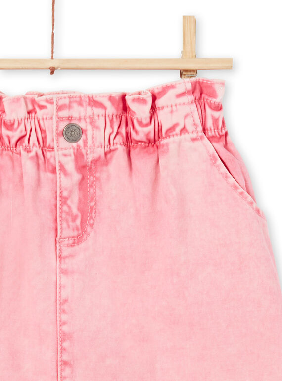 Saia de ganga rosa menina MAKAJUP1 / 21W901I1JUPD305