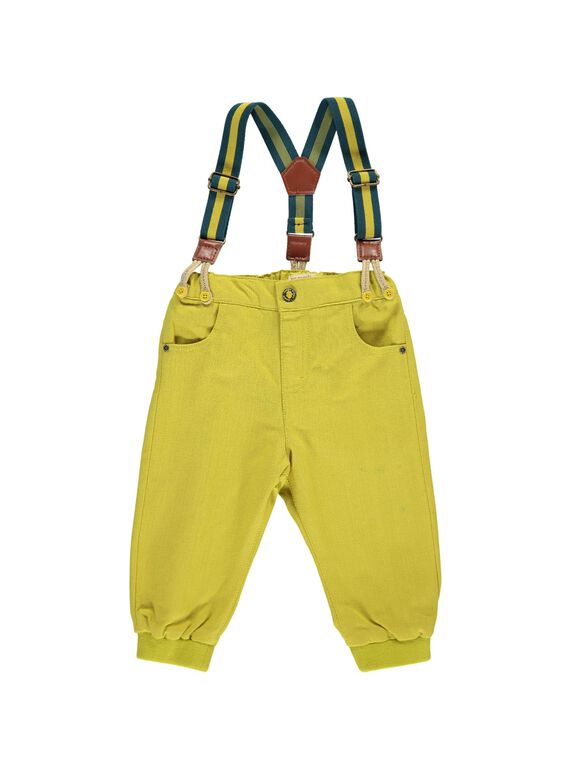 Baby boys' trousers with braces DUVEPAN1 / 18WG1071PAN605
