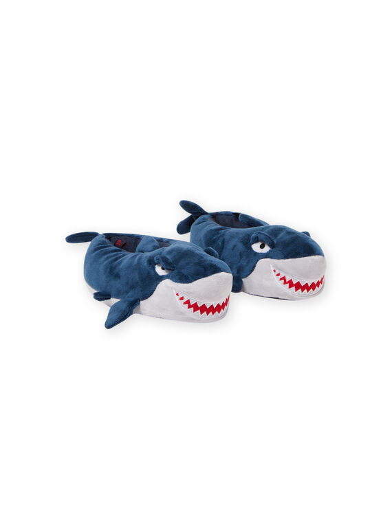 Pantufas azul tubarão 3D menino MOPANTREQ3D / 21XK3631PTD715