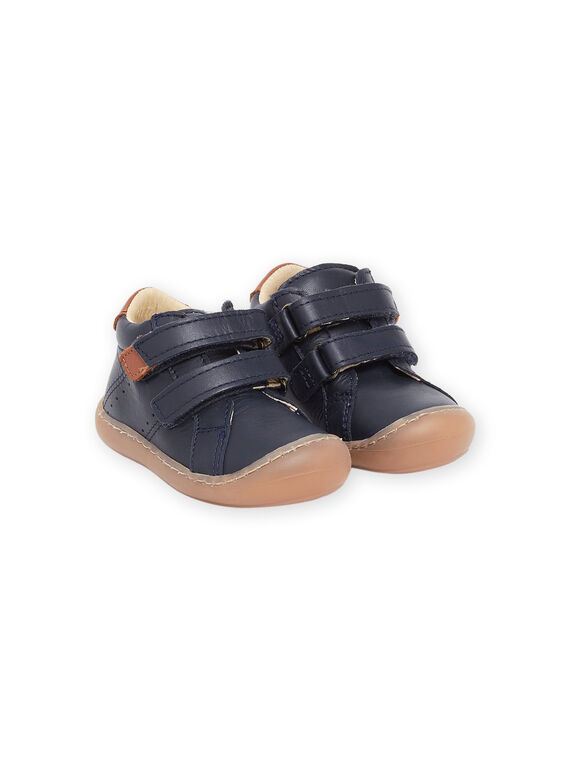 Botinhas em couro liso PUBOTIBLEU / 22XK3874D0F070