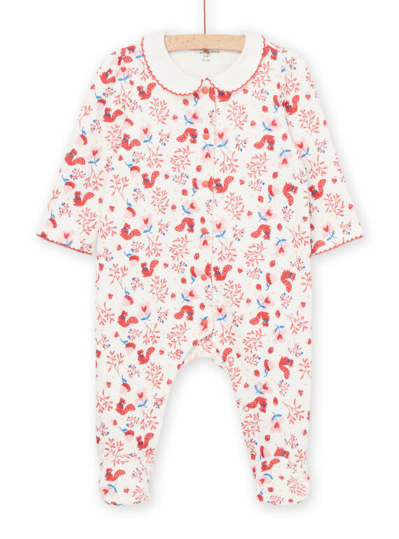 Babygro de mangas compridas com estampado esquilo PEFIGREFOR / 22WH1331GRE001