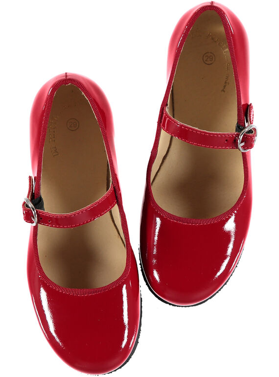 Babies couro envernizado vermelho criança menina GFBABRIDER / 19WK35I1D13050