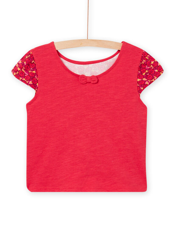 T-shirt de mangas curtas ameixa menina NAFLATI3 / 22S901R3TMC709