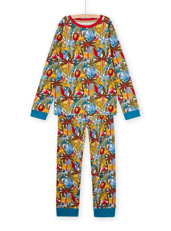 Pijama comprido com estampado de savana PEGOPYJAOP / 22WH1211PYJ003