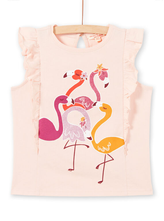 Camisola de alças e flamingo estampado LATERDEB1 / 21S901V1DEBD322