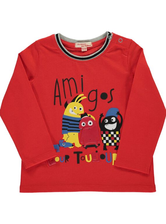 Baby boys' long-sleeved T-shirt DUROUTEE3 / 18WG1023TMLF512