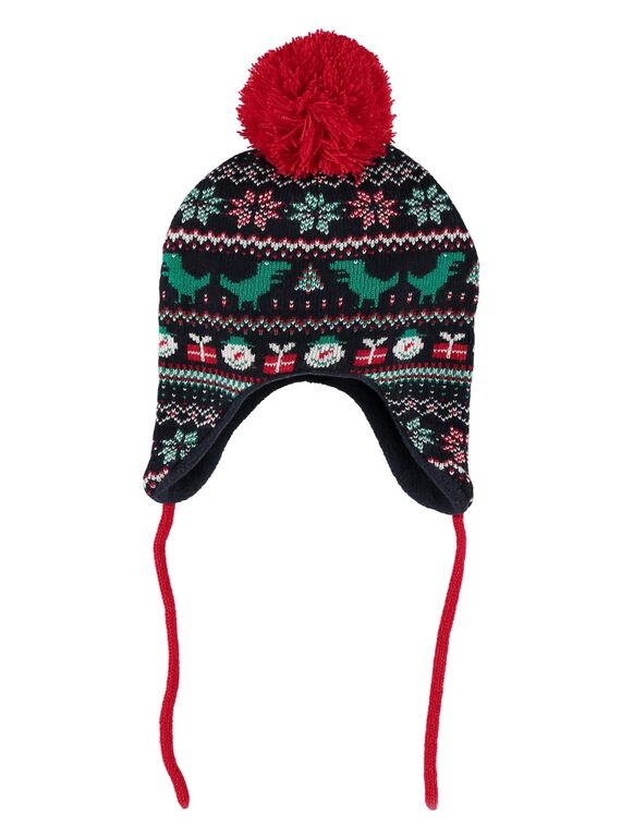 Gorro com padrão pompom. GYUNOBON / 19WI10V1BON705