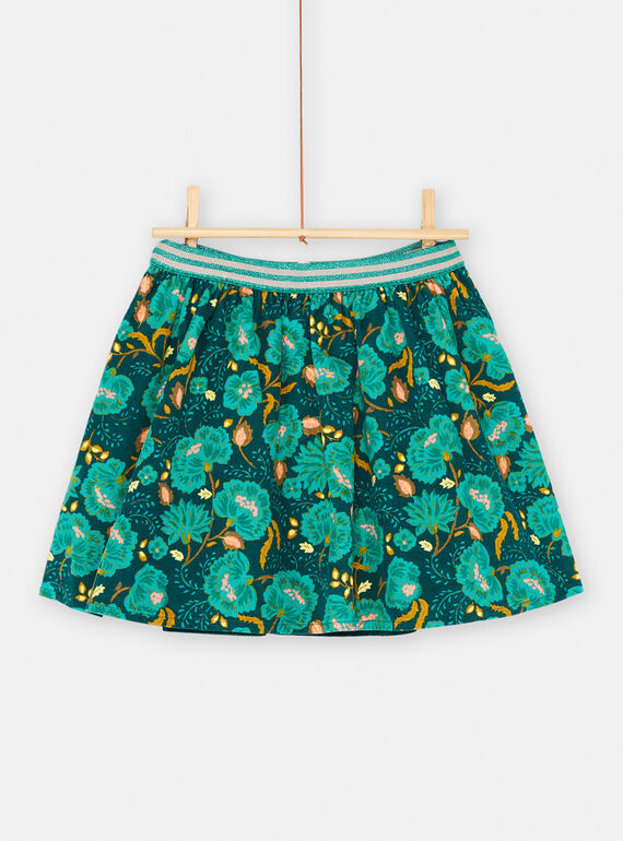 Saia azul-pato reversível para menina SADUJUP / 23W901P1JUP714