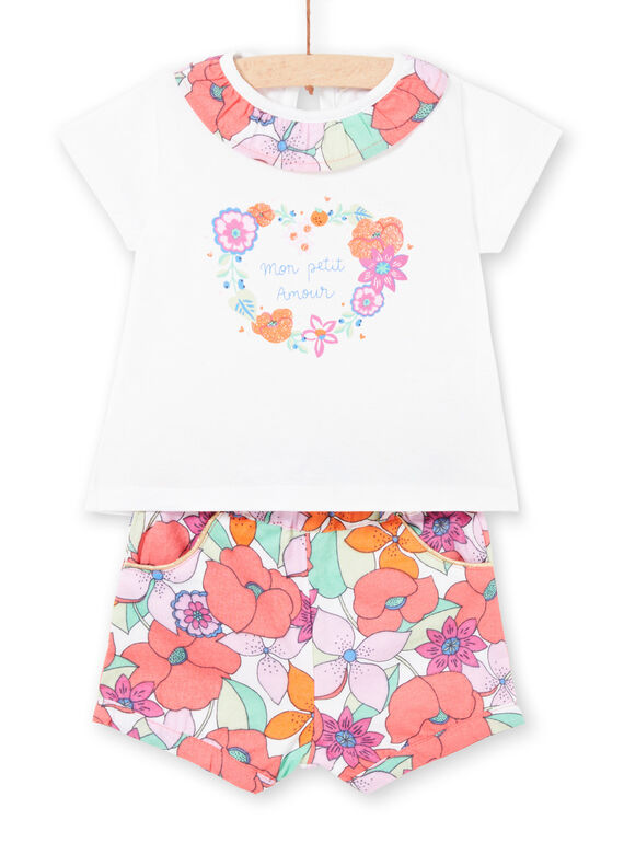 Conjunto calções e T-shirt bebé menina LIVIENS / 21SG09U1ENS000