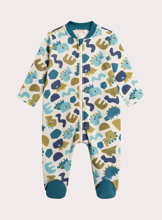 Macacão estampado de moletão forrado para bebé menino VEGAGRECOP / 24WH1494GRE811