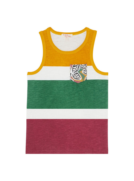Camisola de alças estampado tricolor JODUDEB / 20S902O1DEB001