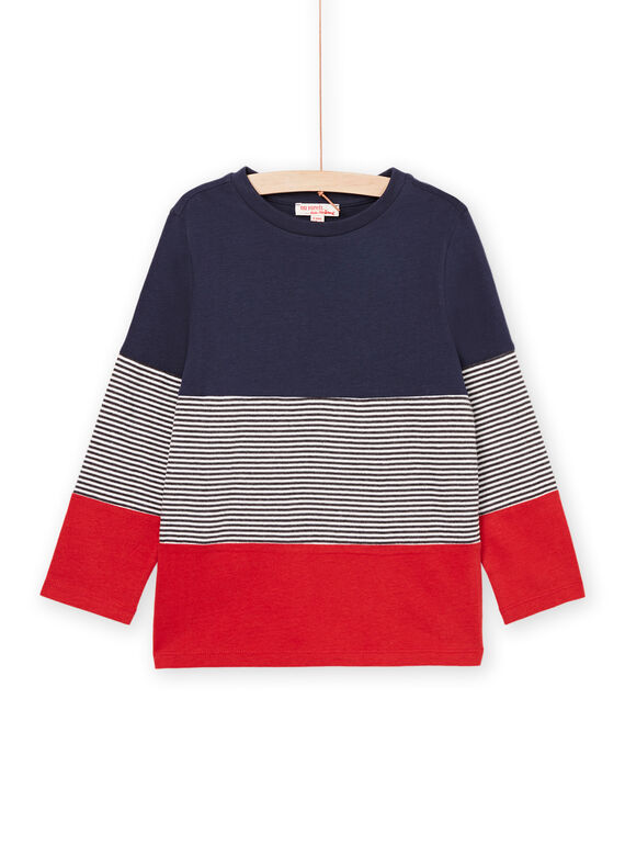 T-shirt de mangas compridas color block POJOTIDEC1 / 22W902B3TML705