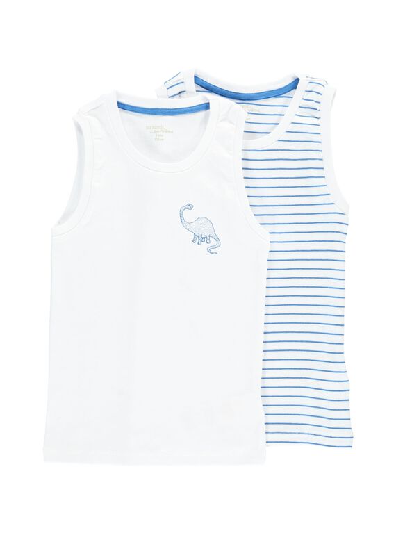 Pack of boys' vests CEGODELBLA / 18SH12V1HLI000