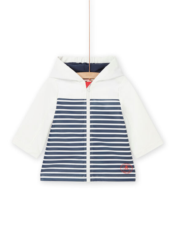 Impermeável com estampado às riscas e animação zebra RUGROIMP / 23SG10J5IMPA002