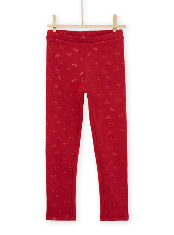 Leggings com estampado de arco-íris vermelho PAJOLEG2 / 22W901C3PAN410
