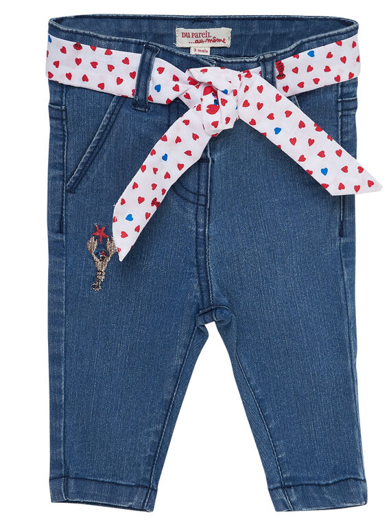 Calças de ganga bleach bebé menina JICEAPAN / 20SG09N1PANP272