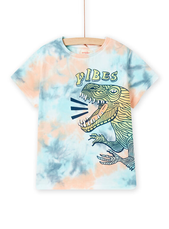 T-shirt tie & dye padrão dinossauro menino NOMOTI2 / 22S902N2TMCG632