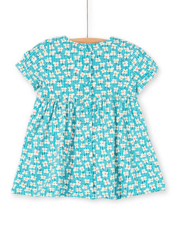 Vestido turquesa bebé menina LIVERROB3 / 21SG09Q4ROBC216