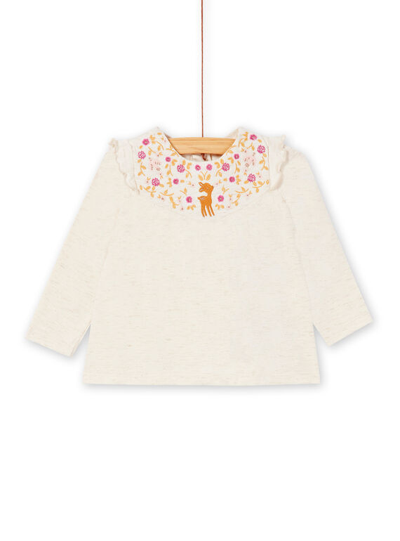Heather beige T-SHIRT KIRETEE1 / 20WG09G2TMLA011