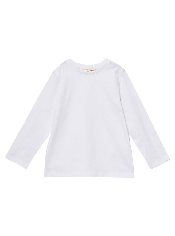 T-shirt mangas compridas menino branco JOESTEE1 / 20S90262D32000