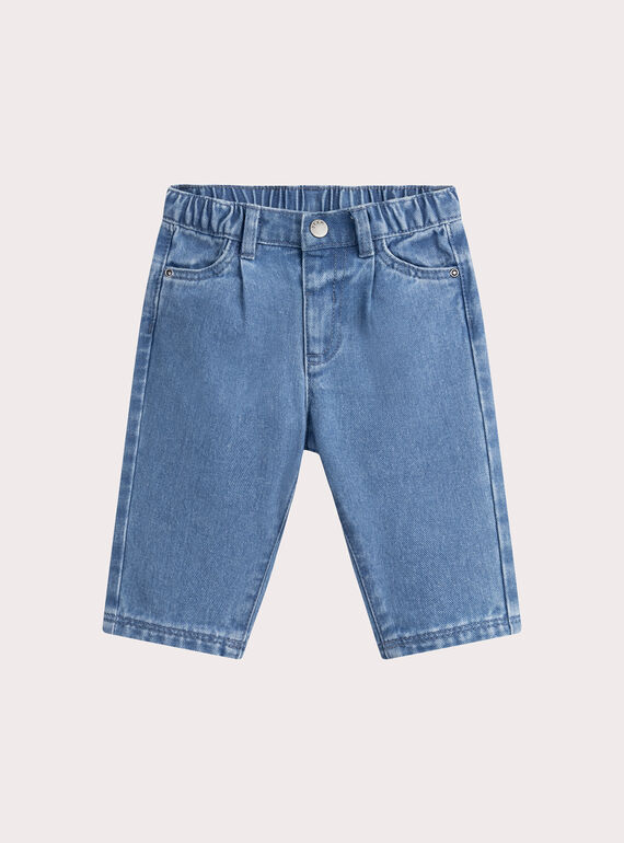 Calças de ganga azuis para bebé menino WULANJEAN / 25SG1042JEAP274