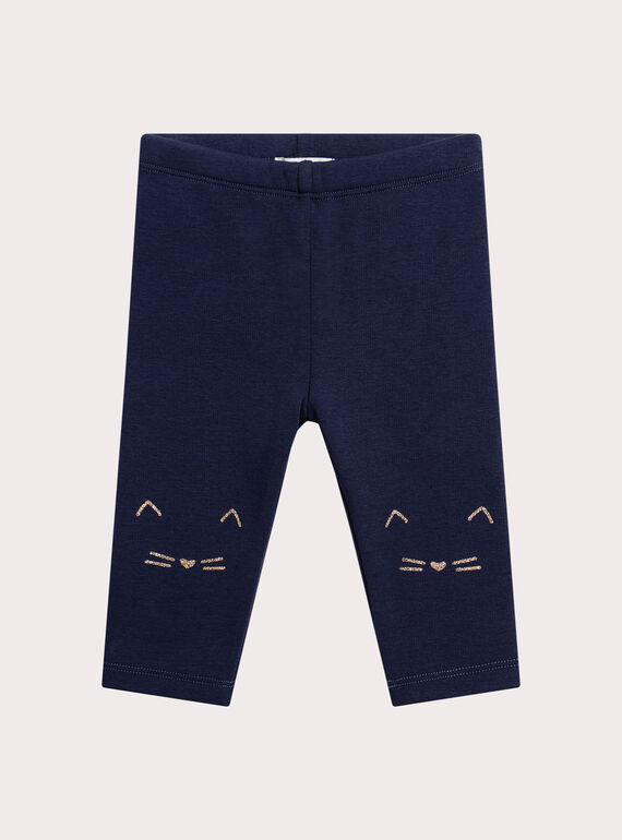 Calças azul-marinho para bebé menina XIBLUPAN / 25WG09N1PAN622